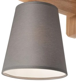 Applique ANDREA 1xE27/60W/230V quercia/grigio