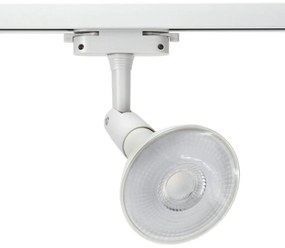 Faretto E27 per binario monofase - Bianco - Orientabile-1752290031 Colore Bianco