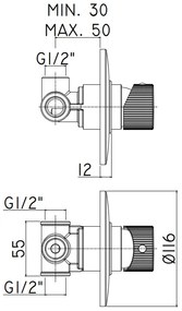 Paffoni Jo Jo011no Miscelatore doccia Incasso Con Piastra Lusso senza deviatore Nero Opaco