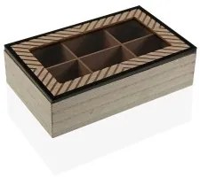 Scatola Decorativa Versa Cohen Legno Minimalista Legno MDF (17 x 7 x 24 cm)