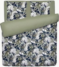 Set lenzuola in raso di cotone Jardin Orné, varie misure