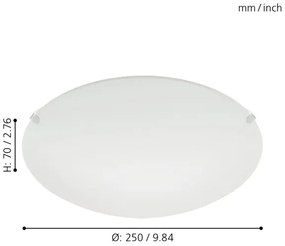 Eglo 32602 - Plafoniera LED MARS LED/11W/230V Ø 25 cm