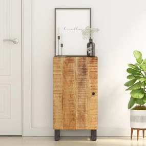Credenza Con Anta 40x31x75 Cm İn Legno Massello Di Mango /