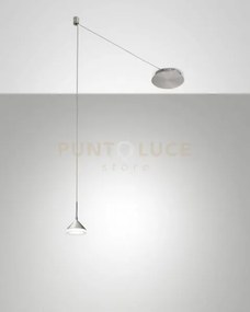 Isabella sospensione 1 luce alluminio spostabile a led 3000k - 8w -...