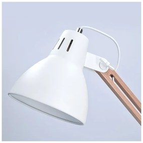Solight WO57-W − Lampada da tavolo FALUN 1xE27/25W/230V bianco