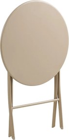 Set da pranzo da giardino beige in metallo per 2 persone Arcas – House Nordic