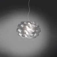 Sospensione Moderna 3 Luci Cloud D75 In Polilux Silver Made In Italy