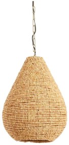 Lampadario in colore naturale con paralume in legno ø 40 cm Kabinda - Light &amp; Living