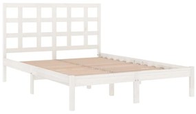 Giroletto bianco in legno massello 135x190 cm double