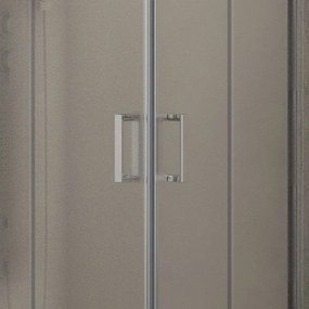 Kamalu - cabina doccia 80x80 altezza 170cm vetro opaco k410