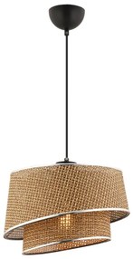 Lampada a sospensione su cavo BARETTE 1xE27/60W/230V marrone/cromo lucido