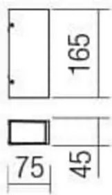 Redo 90114 - Applique a LED da esterno IVAR LED/7,6W/230V IP54 antracite