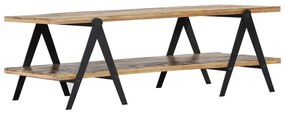 Tavolino da caffè 115x60x40 cm in legno massello di recupero