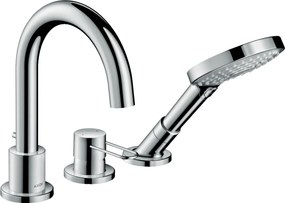 Rubinetteria 3 fori bordo vasca con maniglia a staffa senza parte incasso Cromo AXOR Uno 38436000 Hansgrohe