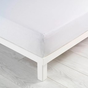 Lenzuolo elastico in jersey bianco 140x190 cm Jersy - douceur d'intérieur