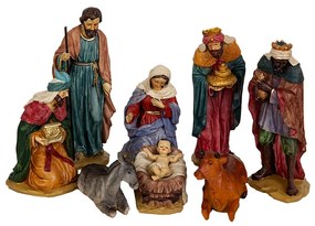 Set di Cifre Romimex Multicolore Resina 10 x 25 x 10 cm Natività/Presepe Re Magi 8 Pezzi