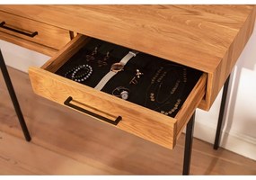 Tavolo da toeletta in rovere 97x45 cm Abies - The Beds