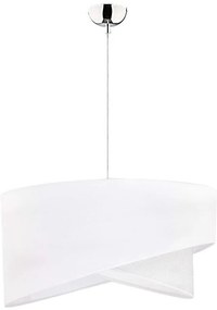 Duolla - Lampadario a sospensione con filo CELLO 1xE27/40W/230V diametro 45 cm bianco/argento