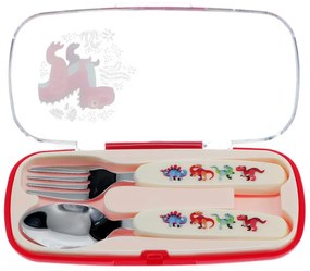 Posate per bambini in acciaio inox 2 pz Baby Dinos – Rex London