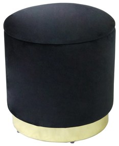 LARA - pouf rotondo in velluto