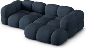 Divano angolare blu scuro (con penisola a destra/con chaise lounge) Loretto – Cosmopolitan Design