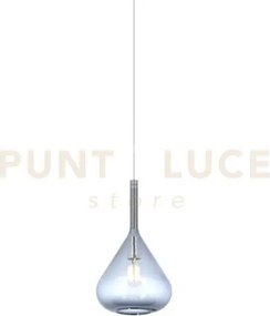 Lampadario sospeso in vetro 1177 blu rosone da acquistare 1 luce at...