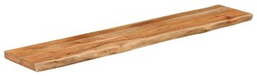 Mensola muro 100x20x2,5cm rettangolare legno acacia bordi vivi