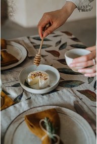 Tovaglia di lino 140x140 cm Golden Fall - Linen Tales