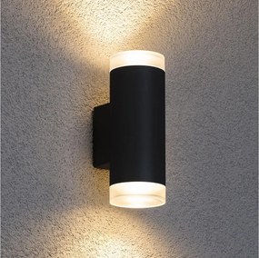 Brilagi - Applique da esterno LED RGBW MATERA 2xGU10/4,8W/230V nero IP54