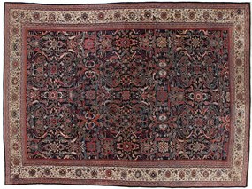 Farahan Tappeto 330 x 440 Beige (Iran) Annodato A Mano
