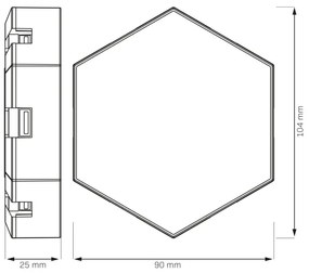 Lampada decorativa da parete LED RGBW Dimmerabile MAYA LED/1W/230V + telecomando