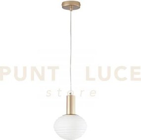 Lampadario a sospensione ripple oro 1 luce attacco e27 18x18x150cm ...