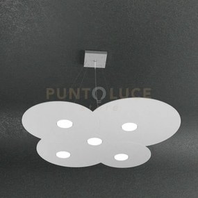 Cloud sospensione 5 luci grigio 1128-s5-gr