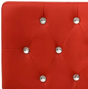 Panca 110 cm Rossa in Similpelle