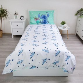 Set copripiumino e federa da bambini color menta in cotone per letto singolo 140x200 cm Lilo &amp; Stitch "Buddies" – Jerry Fabrics