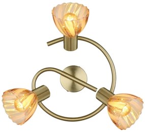 Globo 54315M-3 - Faretto ZACHERY 3xE14/40W/230V oro