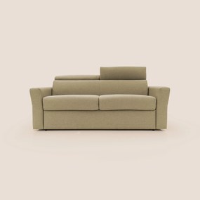 Avalon divano letto 100% ecosostenibile con materasso alto 18 cm in tessuto smacchiabile T05
