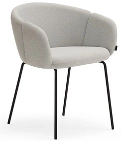 Sedia da pranzo grigio chiaro in imbottito Add – Teulat