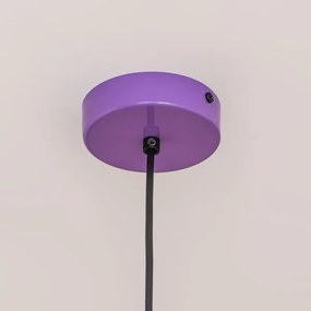 Lampada a sospensione su cavo ETNA II 1xE27/15W/230V Ø 18,5 cm viola