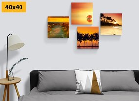 Set di quadri – Bellezza del paesaggio marino