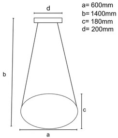 Lampadario a sospensione con filo LED dimmerabile LED/70W/230V 3000-6500K cromo + telecomando