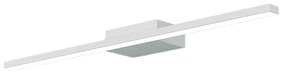 Applique Moderna Line Metallo Bianco Diffusore Acrilico Bianco Led 6W Calda 50Cm