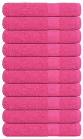 Asciugamani 10 Pz Rosa 100x200 Cm 360 G/m² 100% Cotone /
