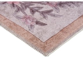 Tappeto lavabile rosa chiaro 80x50 cm - Vitaus