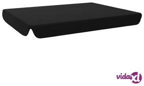 vidaXL Baldacchino di Ricambio per Dondolo Giardino Nero 192x147 cm