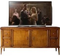 Porta tv classico in legno 2 porte 4 cassetti finitura bassano l.150 p.47 h.70 - Mobili 2G