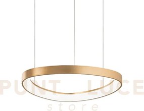 Gemini sospensione led 36 w on-off 4350 lm 4000 k ottone 42,5cm