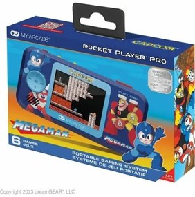 Console Portatile My Arcade Pocket Player PRO - Megaman Retro Games Azzurro