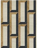Arte International Carta da parati Biseau - Bronze Black
