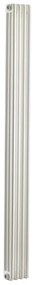 Radiatore acqua calda EQUATION Comby in acciaio 3 colonne, 4 elementi, interasse 1935 mm, bianco